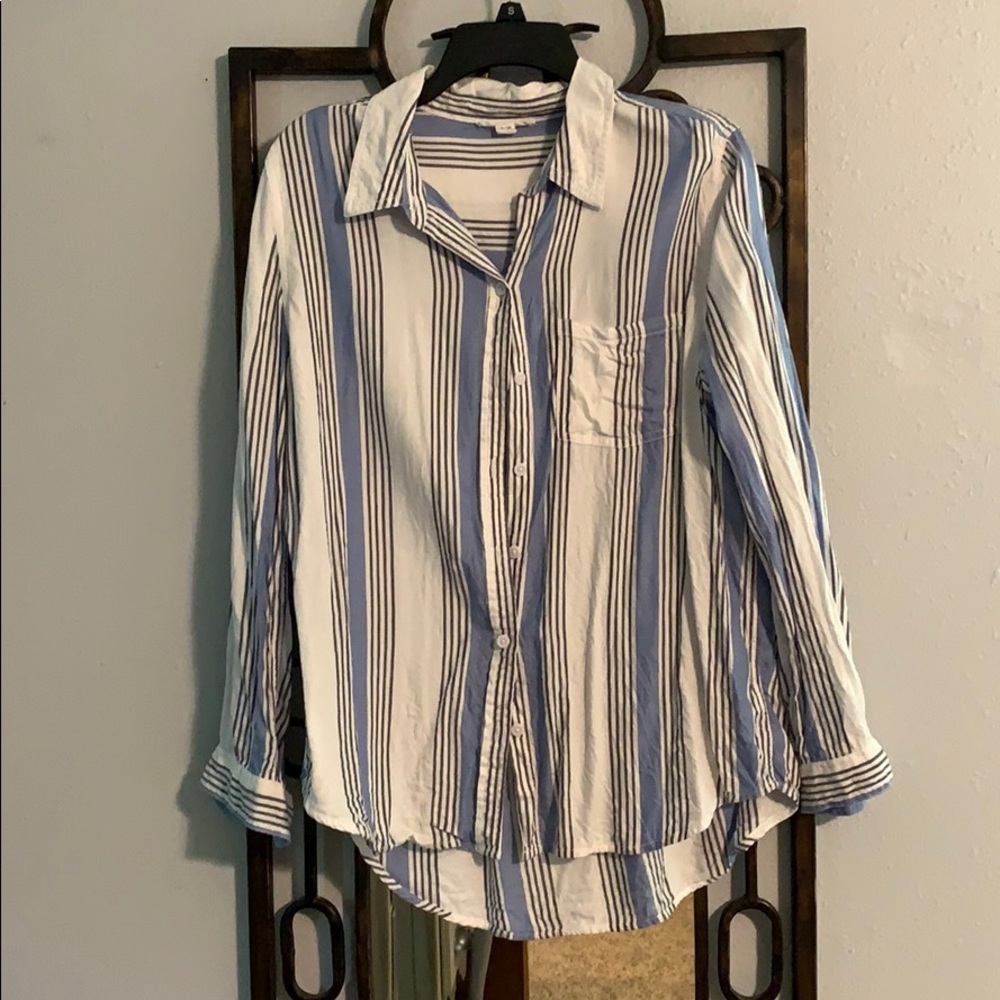 Striped Blue Shirt